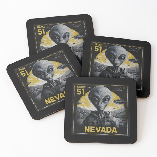 Item preview, Area 51 Nevada Alien UFO Vintage Poster Design Extraterrestrial Art designed and sold by GrungeGarage.