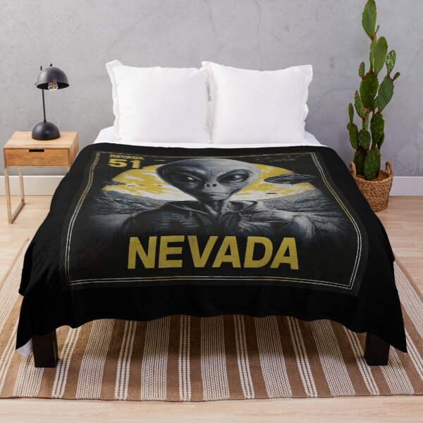 Item preview, Area 51 Nevada Alien UFO Vintage Poster Design Extraterrestrial Art designed and sold by GrungeGarage.