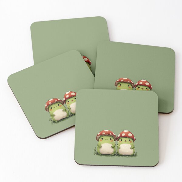 Item preview, Kawaii Frogcore Mushroom Phone Case | Cute Cottagecore Green Aesthetic for iPhone & Samsung designed and sold by River Quaggy Studios.