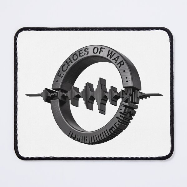 Item preview, Black Circular Emblem with Waveform Design and Metallic Finish designed and sold by Creative88Art.