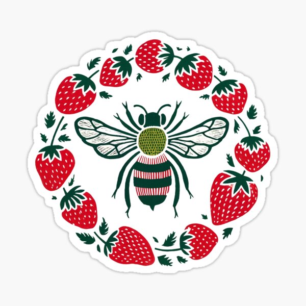 Item preview, Strawberry Bee designed and sold by Boog Monst .