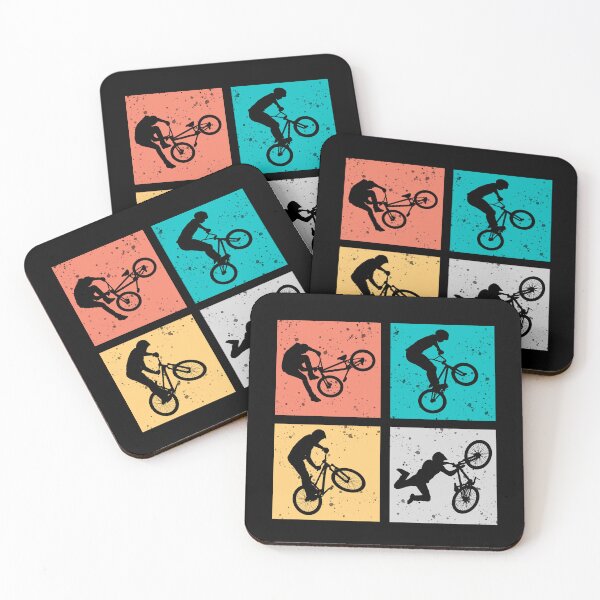 Item preview, Retro Mountain Biker Silhouette - Trail Riding Vintage Style designed and sold by zenpatterns.