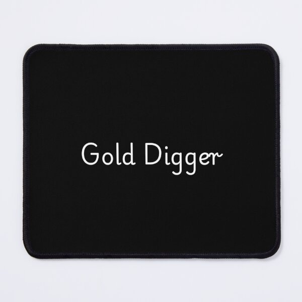 Item preview, GoldDigger Font Sticker Black and White designed and sold by SimplyPsycho.