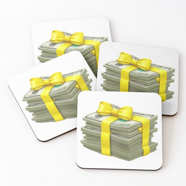 Item preview, Money With Yellow Bow Print designed and sold by AzhPrintShop.