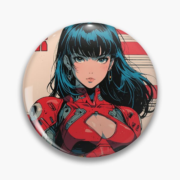 Item preview, cyberpunk anime girl designed and sold by BOZGO.