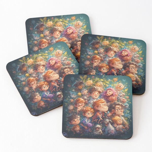 Item preview, "Whimsical Garden Friends – Cartoon Chaos & Joy" designed and sold by NegarTv Designs.
