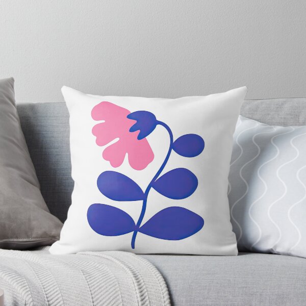 Item preview, Playful Pink and Blue Abstract Flower Illustration designed and sold by ArtfulWeave.