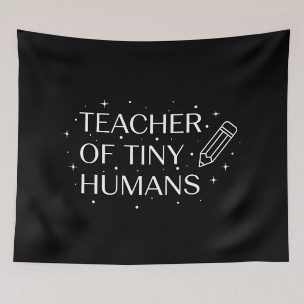 Item preview, Teacher of Tiny Humans - Chalkboard Style designed and sold by Linework Studio.
