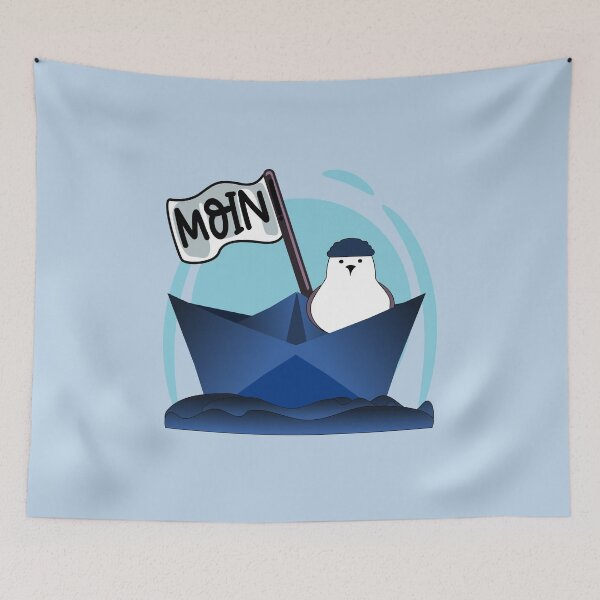 Item preview, Seagull Paper Boat Moin designed and sold by minimalartstory.