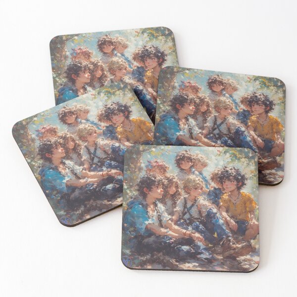 Item preview, "Dreamy Youth Gathering – Artistic Painting Style" designed and sold by NegarTv Designs.