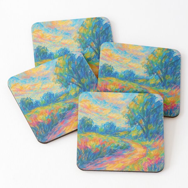 Item preview, Colorful Nature, an Impressionist Sketch designed and sold by ArtwaveEmporium.
