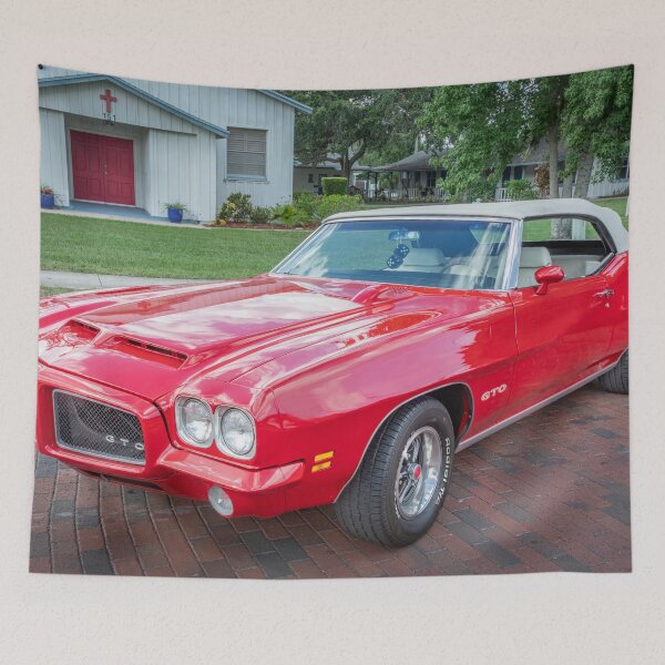 Item preview, 1972 Red Pontiac GTO Convertible X103 designed and sold by RichFrancoCars.