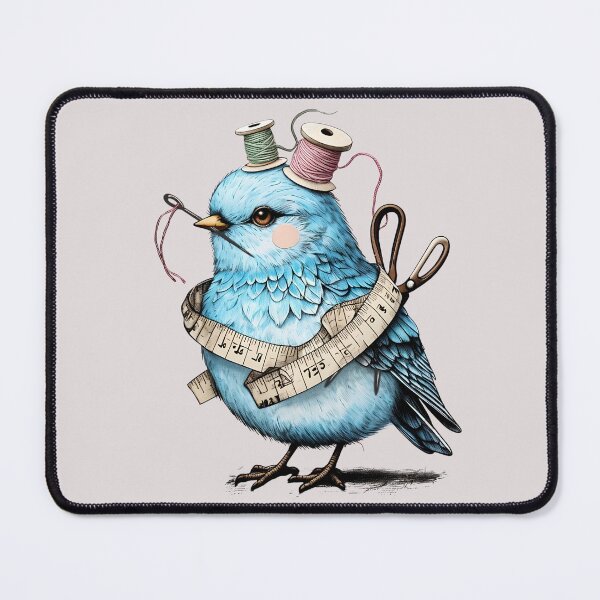 Item preview, Cute sewing notions seamstress quilter quilting bird designed and sold by BigMRanch.