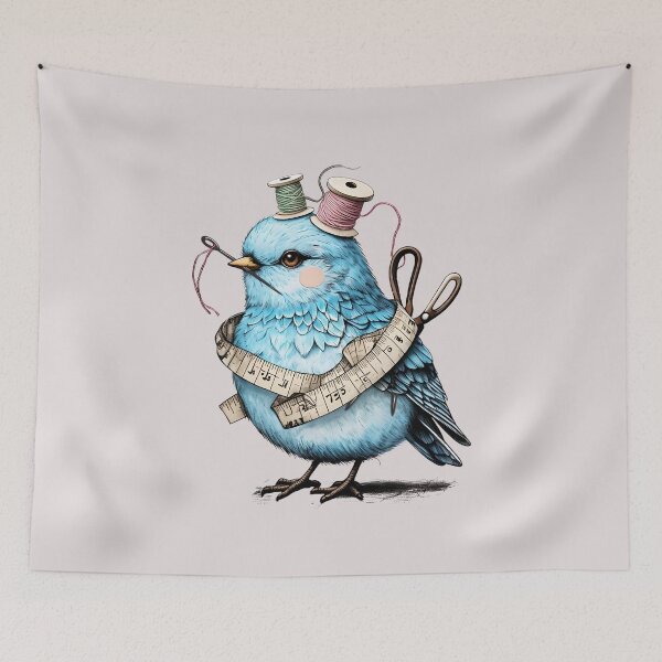 Item preview, Cute sewing notions seamstress quilter quilting bird designed and sold by BigMRanch.