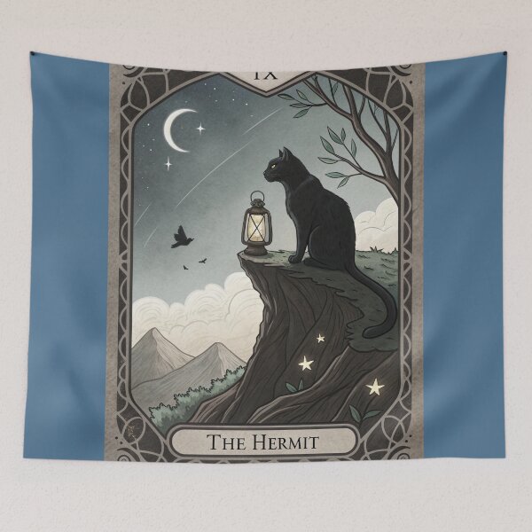 Item preview, Cat Tarot - The Hermit designed and sold by Mark and Heather.