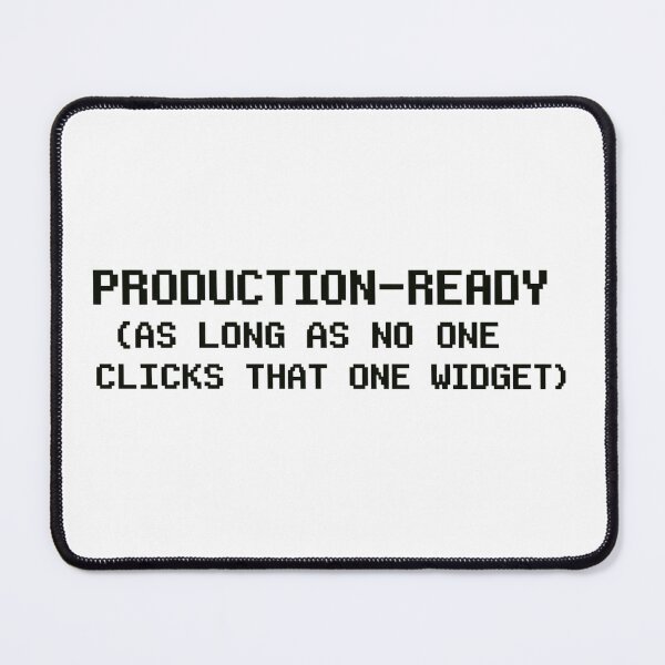 Item preview, Production-Ready – Retro Dev Warning (1980s Tech Style) designed and sold by MapHappens.