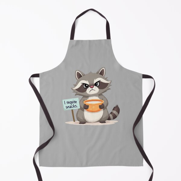 Item preview, I Require Snacks Raccoon designed and sold by ChearshiPrints.