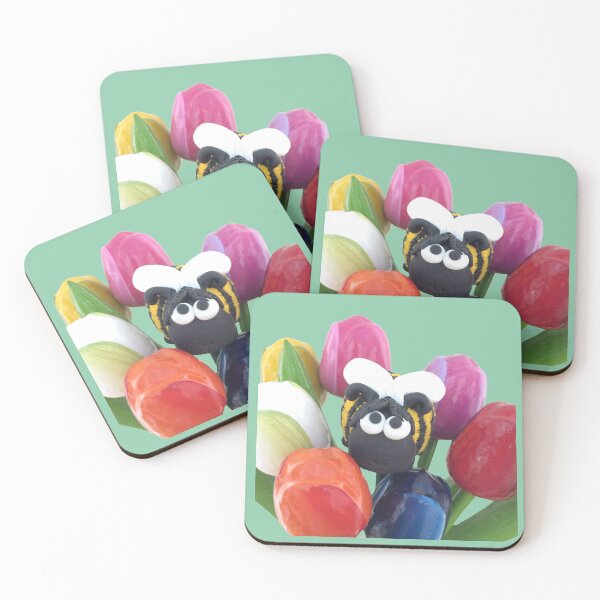 Item preview, Playful cute bumblebee photo artwork in print designed and sold by Teddyella Treasures.