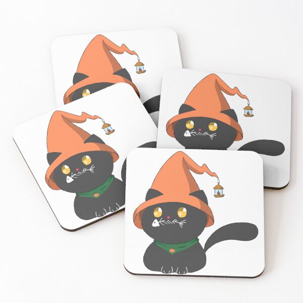 Item preview, Funny Halloween kitty with hat designed and sold by Regi's Art.