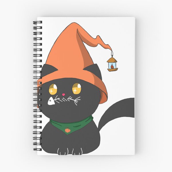 Artikelvorschau, Funny Halloween Kitty with hat entworfen und verkauft von Regi's Art.