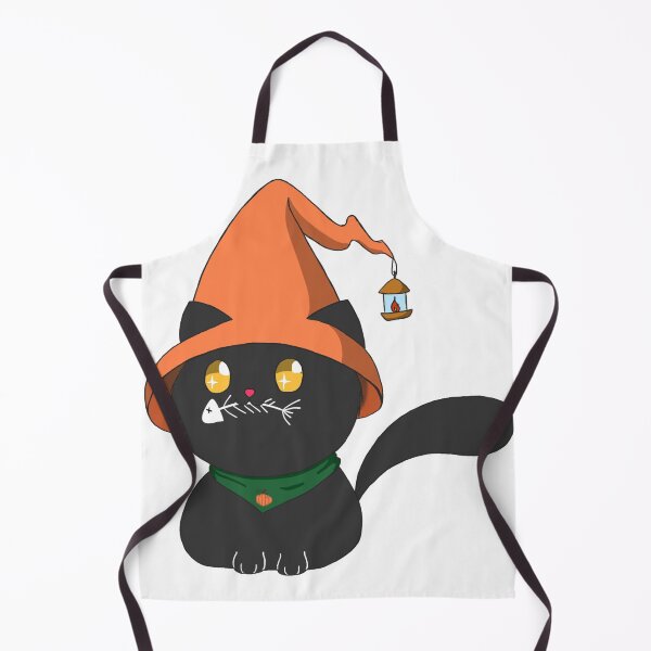 Item preview, Funny Halloween kitty with hat designed and sold by Regi's Art.