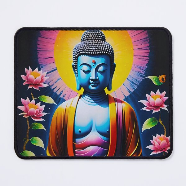 Item preview, Buddha - Blooming Mindfulness designed and sold by ZenGrooves.