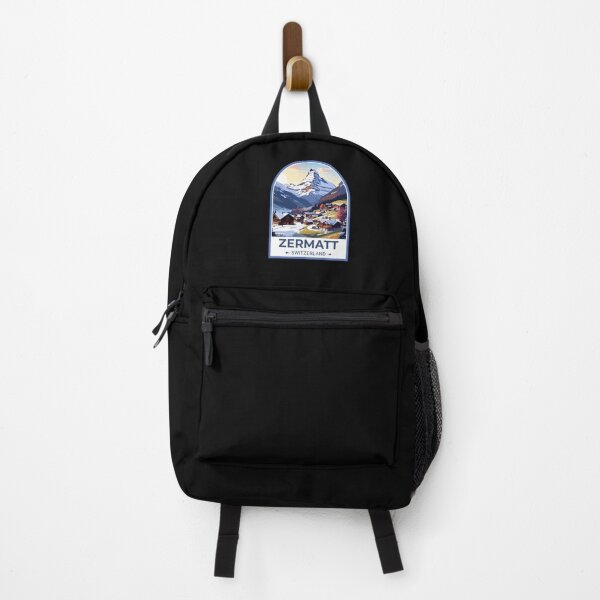 Item preview, A Vintage Travel Illustration of Zermatt - Switzerland Sticker designed and sold by TulipaGraphics.
