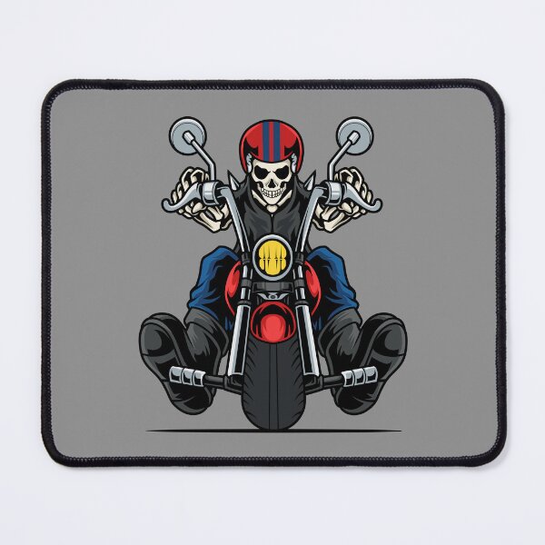 Item preview, Skeleton on a motorcycle gang member designed and sold by Joncasmiart.