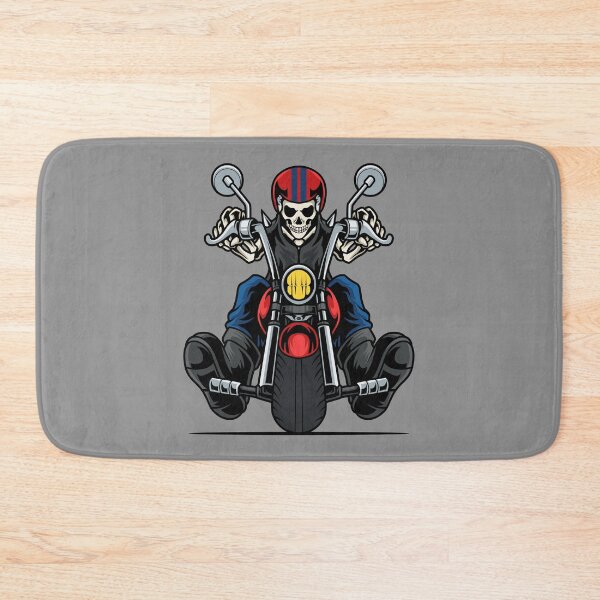 Item preview, Skeleton on a motorcycle gang member designed and sold by Joncasmiart.