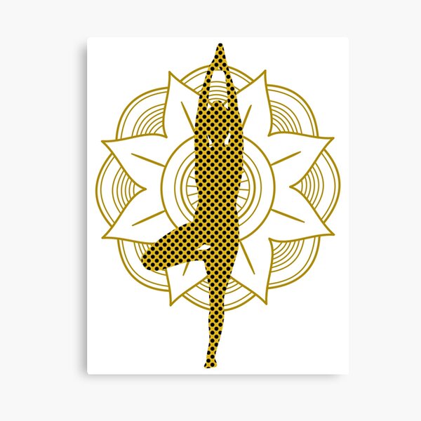Item preview, Yoga Tree Pose With Mandala designed and sold by Laanas55.