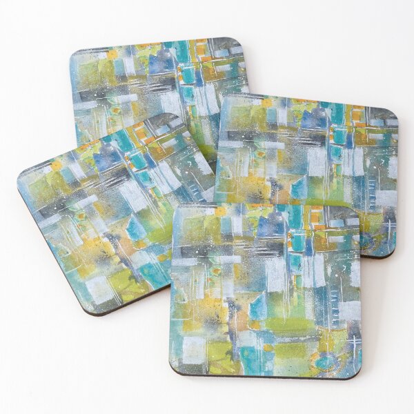 Item preview, Almost Plaid Vibrant Abstract Watercolor designed and sold by Duncan Bullock.