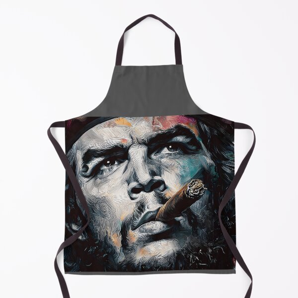 Item preview, Fiery Gaze of Revolution - Striking Che Portrait with Cigar and Dramatic Color Play designed and sold by OlfactoART Studio.
