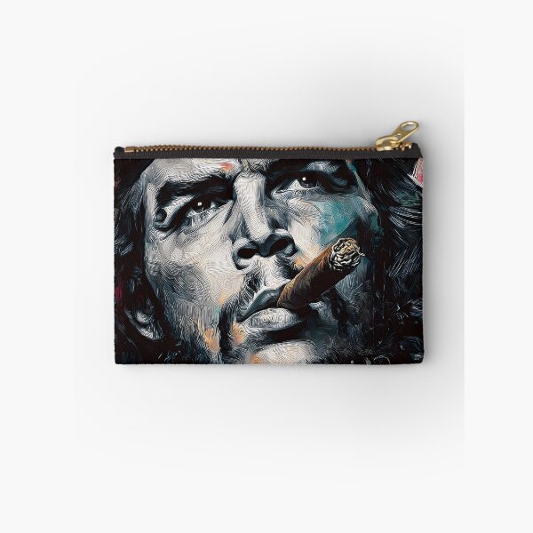 Item preview, Fiery Gaze of Revolution - Striking Che Portrait with Cigar and Dramatic Color Play designed and sold by OlfactoART Studio.