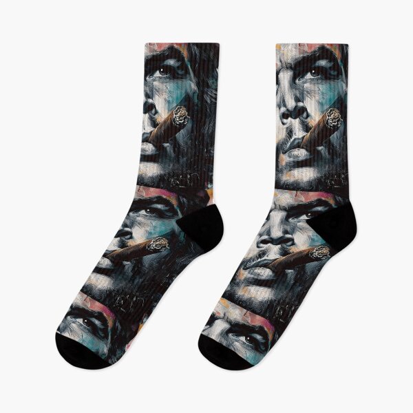 Item preview, Fiery Gaze of Revolution - Striking Che Portrait with Cigar and Dramatic Color Play designed and sold by OlfactoART Studio.