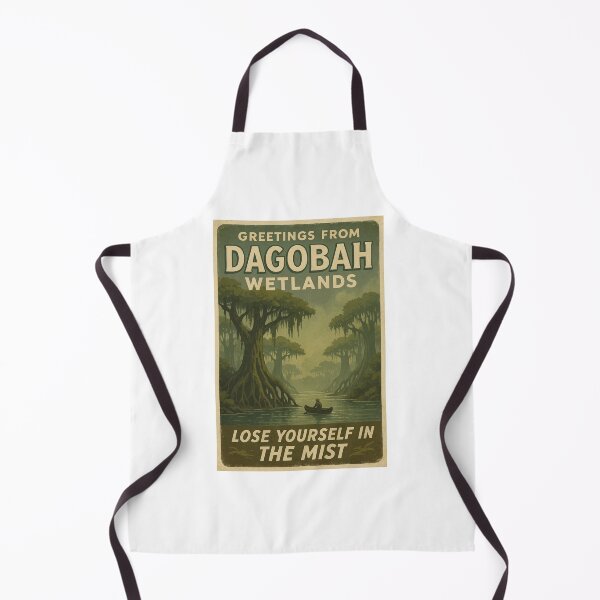 Item preview, Greetings from Dagobah – Retro Sci-fi Travel Postcard designed and sold by Lavoretty.