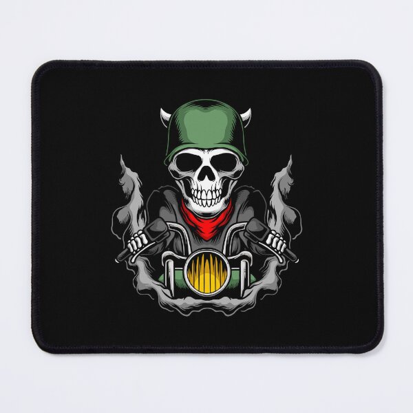 Item preview, Skull of the road on a motorcycle designed and sold by Joncasmiart.