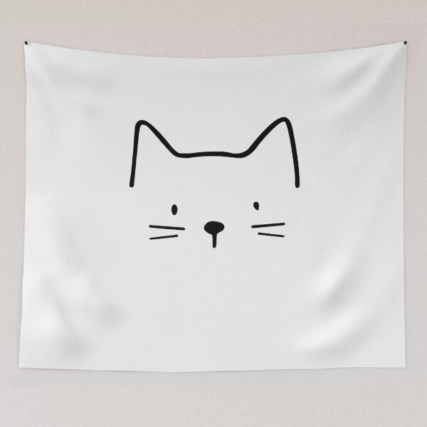 Item preview, Minimalistic Cat Drawing designed and sold by KsuAnn.