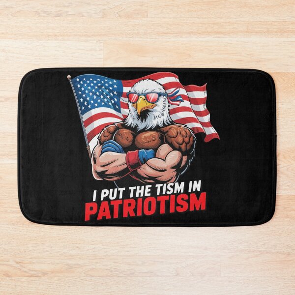Item preview, I Put The Tism in Patriotism Athletic American Eagle designed and sold by PietrzakDesign.