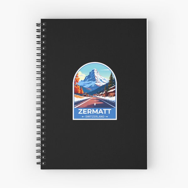 Item preview, A Vintage Travel Illustration of Zermatt - Switzerland Sticker designed and sold by TulipaGraphics.