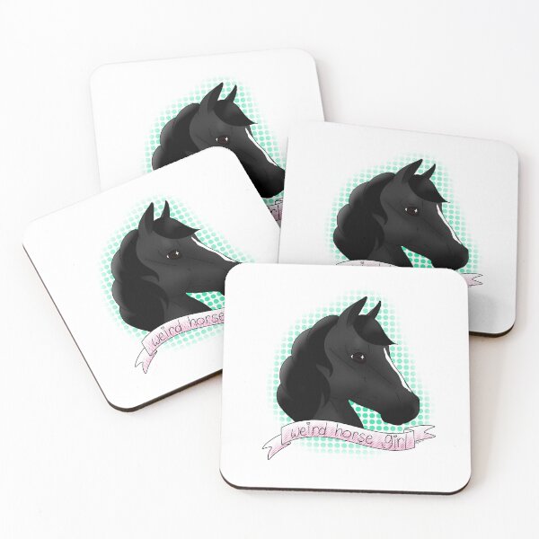 Item preview, weird horse girl (black edition) designed and sold by Faded Reflections Studio.
