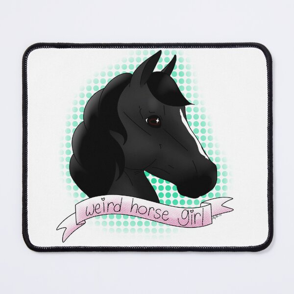 Item preview, weird horse girl (black edition) designed and sold by Faded Reflections Studio.