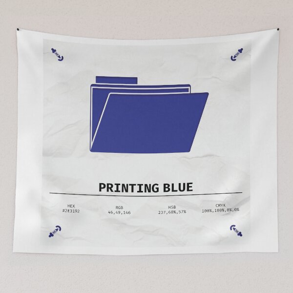Item preview, Printing Blue designed and sold by PanPu.