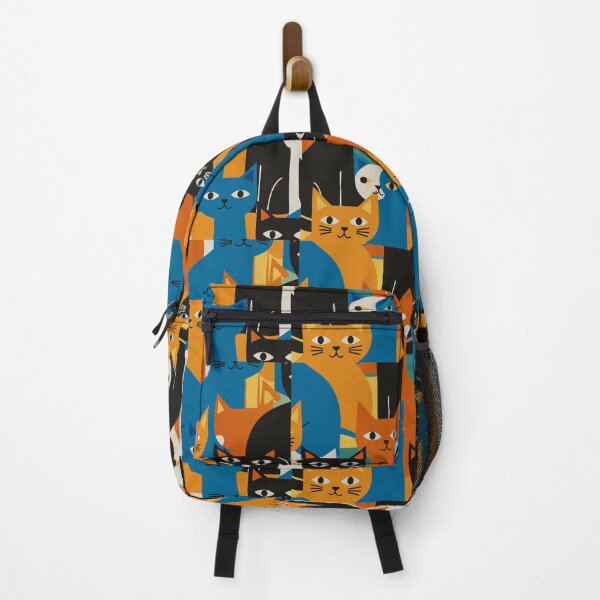 Item preview, Colorful Cat Pattern - Modern Pop Art Feline designed and sold by Timegraf.