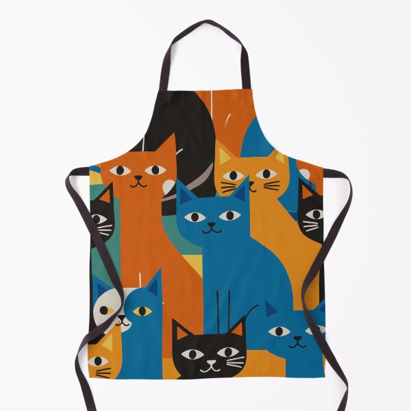 Item preview, Colorful Cat Pattern - Modern Pop Art Feline designed and sold by Timegraf.