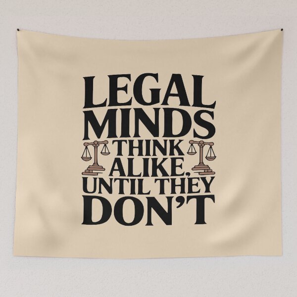 Item preview, All Legal Minds Think Alike, Until They Don’t – Judge Humor T-Shirt designed and sold by NoGoodDeeds.