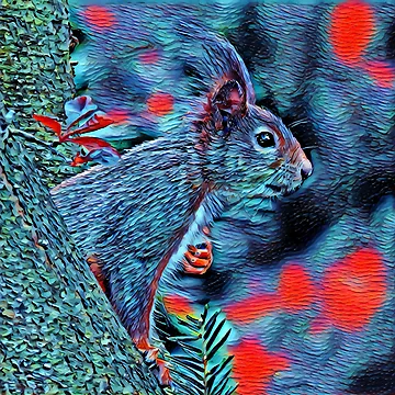 Artwork thumbnail, Neon squirrel by AndroidZ
