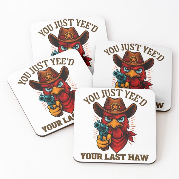 Item preview, You Just Yee’d Your Last Haw – Funny Cowboy Rooster Meme designed and sold by LuxeGraphix.