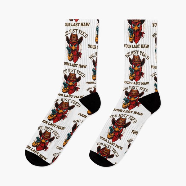 Item preview, You Just Yee’d Your Last Haw – Funny Cowboy Rooster Meme designed and sold by LuxeGraphix.