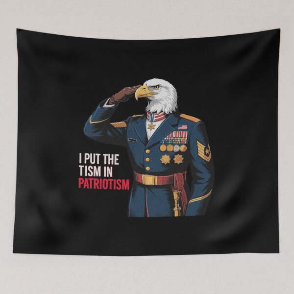 Item preview, I Put The Tism in Patriotism Athletic American Eagle designed and sold by PietrzakDesign.