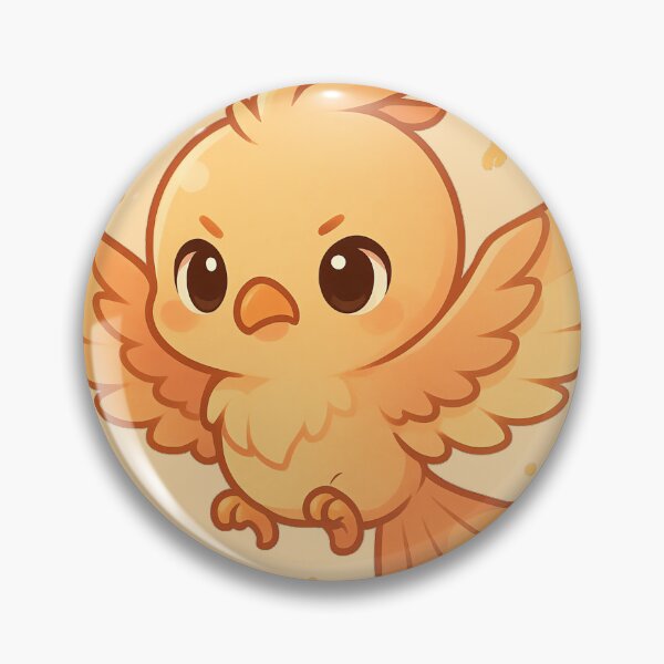 Item preview, Cute Kawaii Baby Phoenix – Fantasy Fire Bird designed and sold by LuKreate.